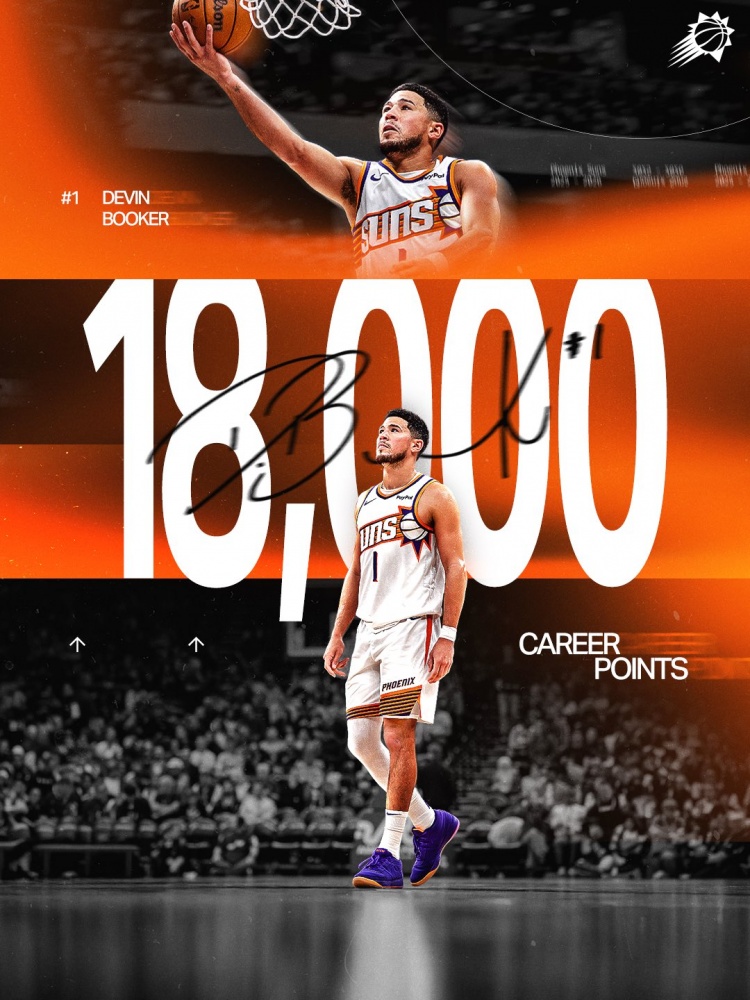 开云APP-里程悲！布克本场砍下生涯第18000分 太阳惜败于魔术